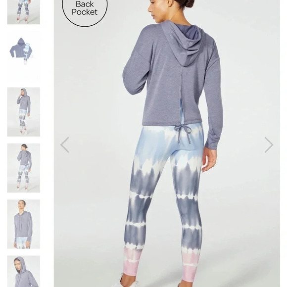 Wildfox Set hooded top and matching high rise tie dye leggings size small - Picture 7 of 16